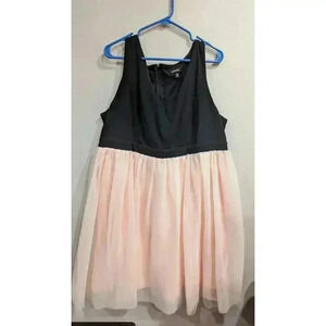 Women's black and peach dress by Torrid size 18